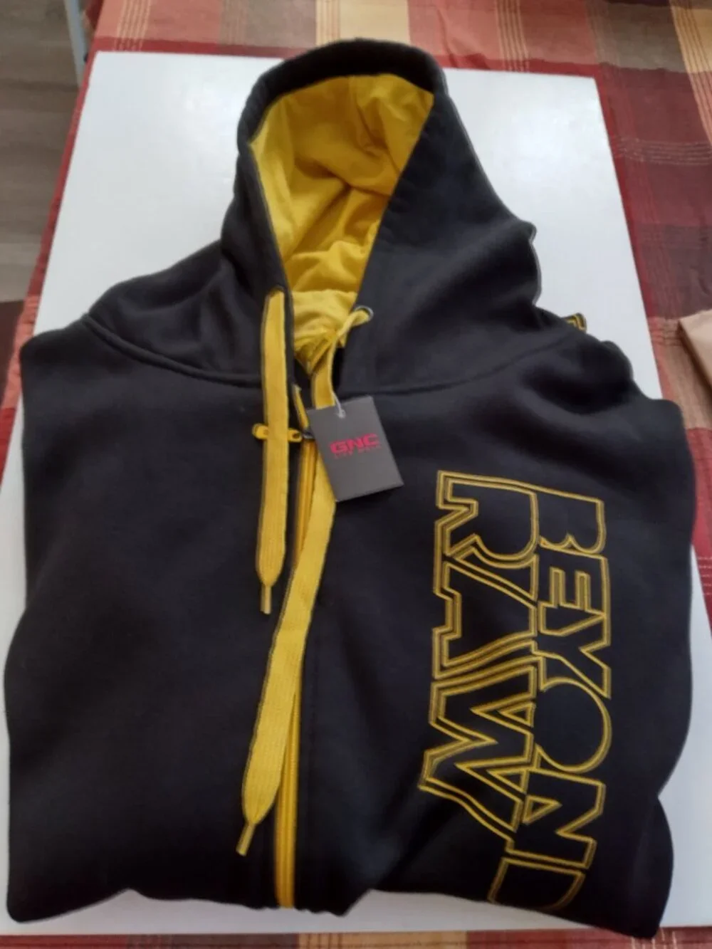 Men's GNC Full Zip Hoodie Size XXL Black NWT